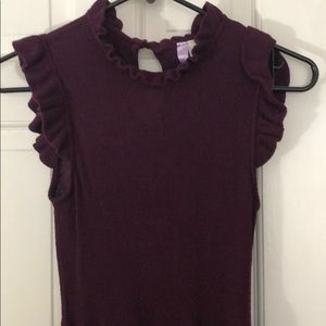 • EUC • Purple Ruffle Sleeveless Dress • XS